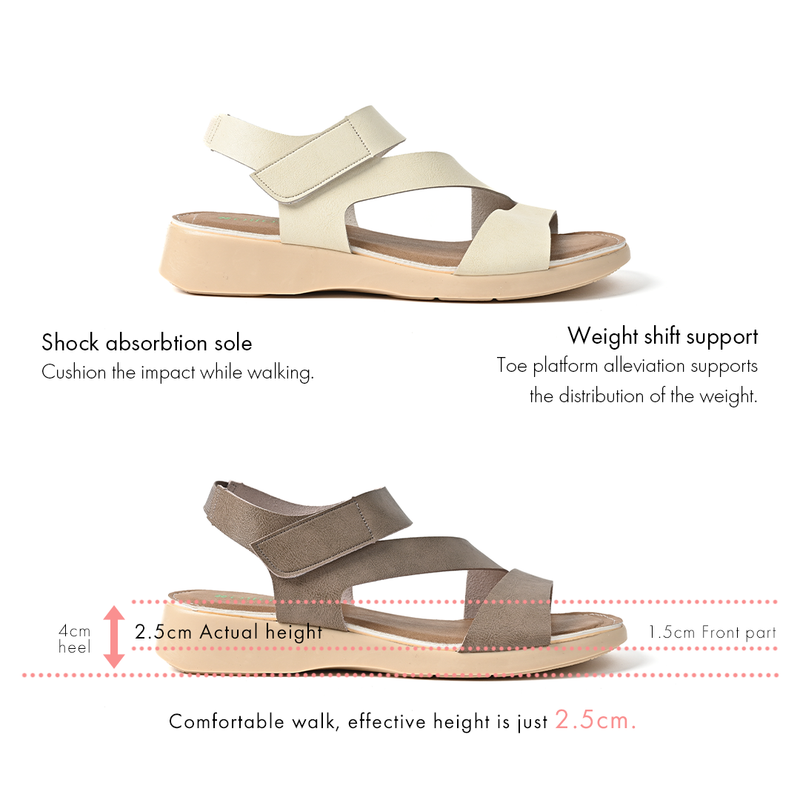 No.2047 Ankle Support Belt Wedge Sandal