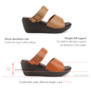 No.8312A Foot Print Insole Comfort Sandal