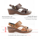 KANSAI No.M2000 Duo-Way Strap Wedge Sandal