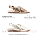 No.4801 Arch Cushion Leather Cross Sandal