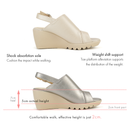 No.2048 In-step Cover Wedge Sandal