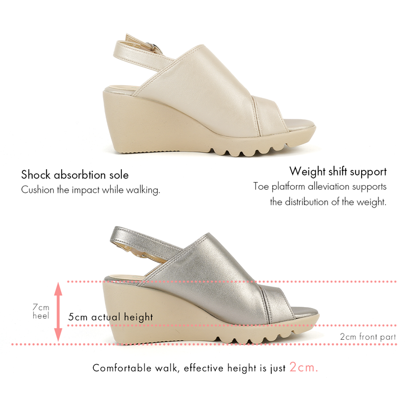 No.2048 In-step Cover Wedge Sandal