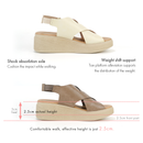No.3808 Shock Absorption Comfort Wedge Sandal
