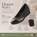 No.3094 Elegant Chain Cap Toe Pumps