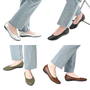 No.7004A Stretch Fit Flat Pumps