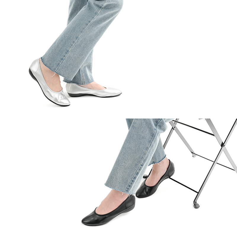 No.7004A Stretch Fit Flat Pumps