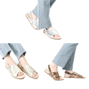 No.4801 Arch Cushion Leather Cross Sandal