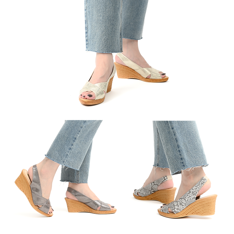 No.1858 CrossLoom Wedge Sandal