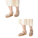 No.1843 Duo-Way Cross Belt Wedge Sandal