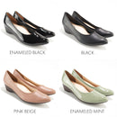 No.8624A Stretchable Upper Wedge Pumps