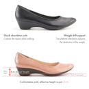 No.8624A Stretchable Upper Wedge Pumps