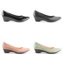 No.8624A Stretchable Upper Wedge Pumps