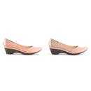 No.8624A Stretchable Upper Wedge Pumps
