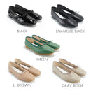 No.RP262 Square Toe Ribbon Leather Pumps