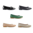 No.RP262 Square Toe Ribbon Leather Pumps