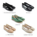 No.RP262 Square Toe Ribbon Leather Pumps