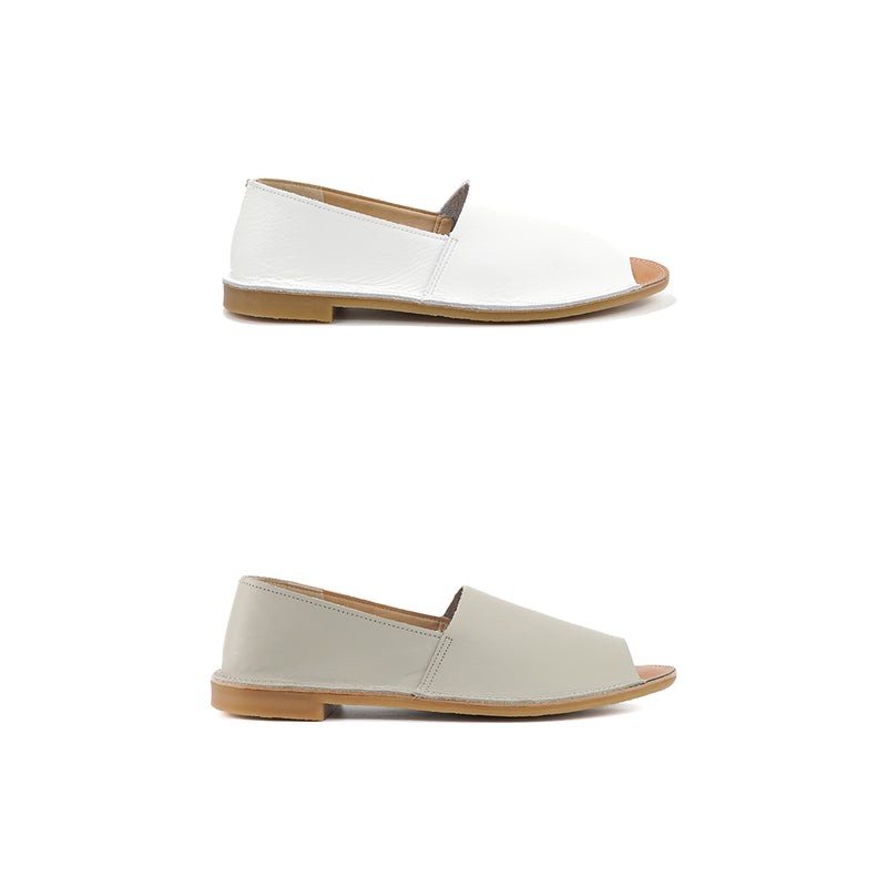 No.RP255 Open Toe L-Cut Slip On