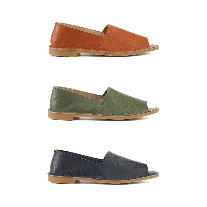 No.RP255 Open Toe L-Cut Slip On