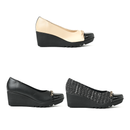 No.3094 Elegant Chain Cap Toe Pumps