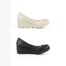 No.3088 Stable Heel Metal Buckle Pumps