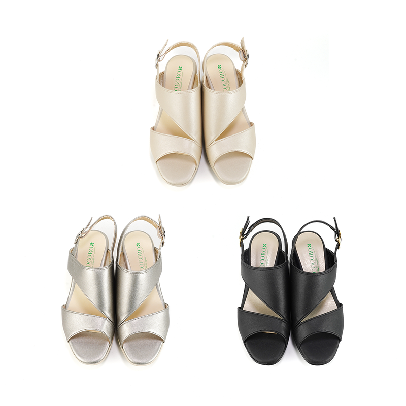 No.2048 In-step Cover Wedge Sandal