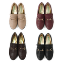 No.3090 Stable Heel Metal Buckle Pumps