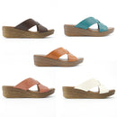 No.1834 Cross Belt Wedge Slip-On