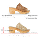 No.1839 Mesh Cover Slip-On Sandal