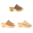 No.1839 Mesh Cover Slip-On Sandal