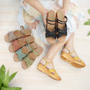 No.1843 Duo-Way Cross Belt Wedge Sandal