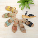 No.1843 Duo-Way Cross Belt Wedge Sandal
