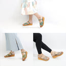 No.1843 Duo-Way Cross Belt Wedge Sandal