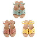 No.1843 Duo-Way Cross Belt Wedge Sandal