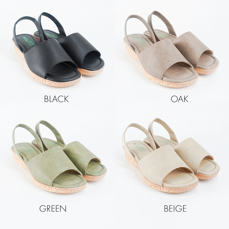 No.1904 Heel Belt Wedge Sandal