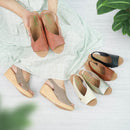 No.2027 Back Belt Wedge Sandal