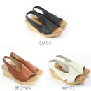 No.2027 Back Belt Wedge Sandal