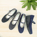 No.3074 Stable Heel Strap Pumps