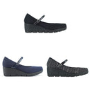 No.3074 Stable Heel Strap Pumps