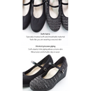 No.3074 Stable Heel Strap Pumps