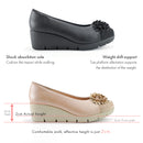 No.3084 Stable Heel Blink Flower Pumps