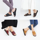 No.8205A Cross Belt Foot Bed Slip-On