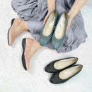 No.8614A Weave Upper Flat Pumps