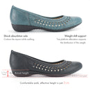 No.8614A Weave Upper Flat Pumps