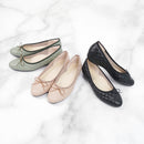 No.8615A Quilt Upper Flat Pumps