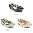 No.8615A Quilt Upper Flat Pumps