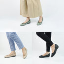 No.8615A Quilt Upper Flat Pumps