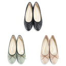 No.8615A Quilt Upper Flat Pumps