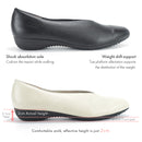 No.8616A V Cut Upper Flat Pumps