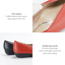 No.8616A V Cut Upper Flat Pumps