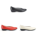 No.8616A V Cut Upper Flat Pumps